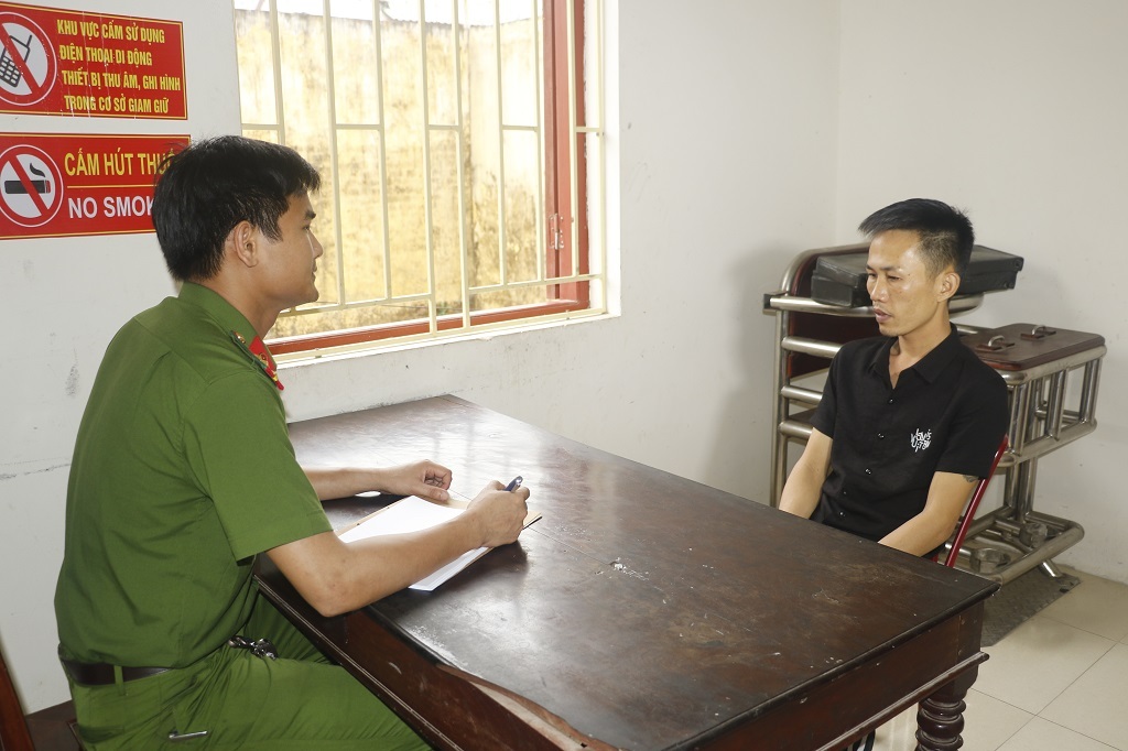 Đối tượng Nguyễn Công Thắng tại Cơ quan Công an