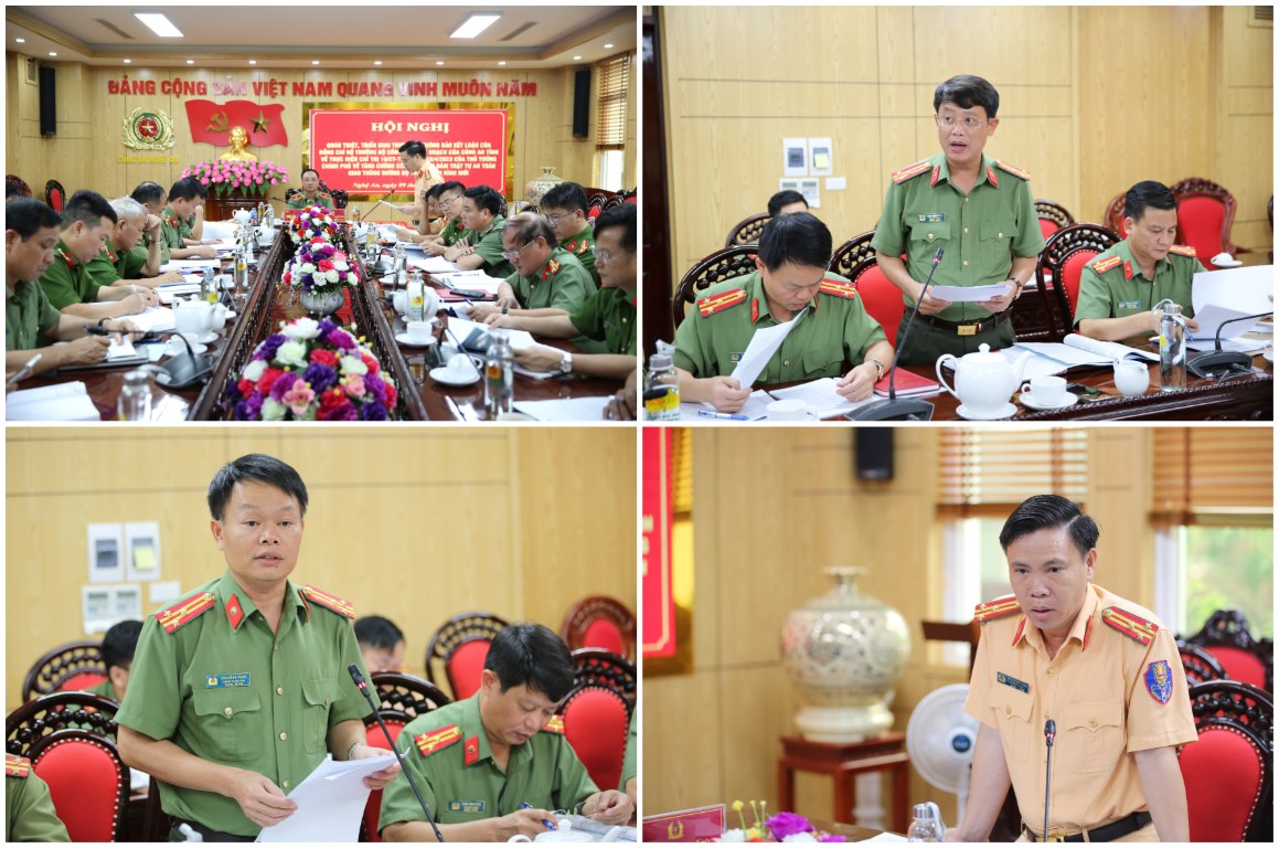 Đại diện lãnh đạo một số phòng nghiệp vụ phát biểu tại hội nghị