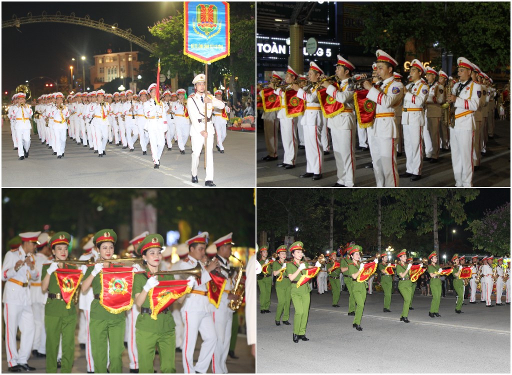 Những tiếng kèn vang lên hào hùng trên phố đi bộ