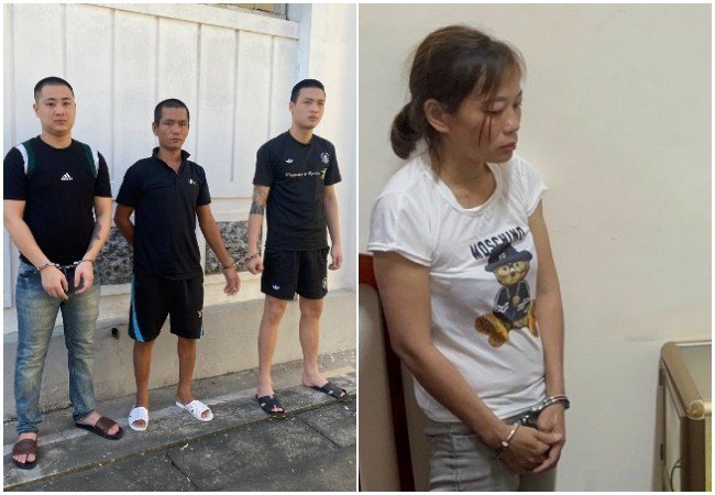 Các đối tượng trong chuyên án bị bắt giữ