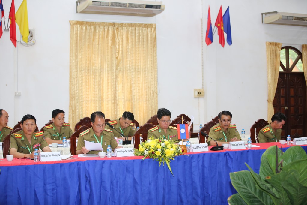 Đại biểu Công an tỉnh Hủa Phăn dự Hội nghị