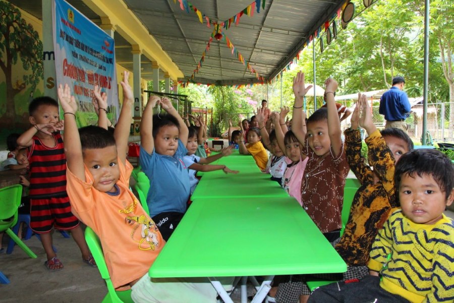 Niềm vui của các cháu nhỏ