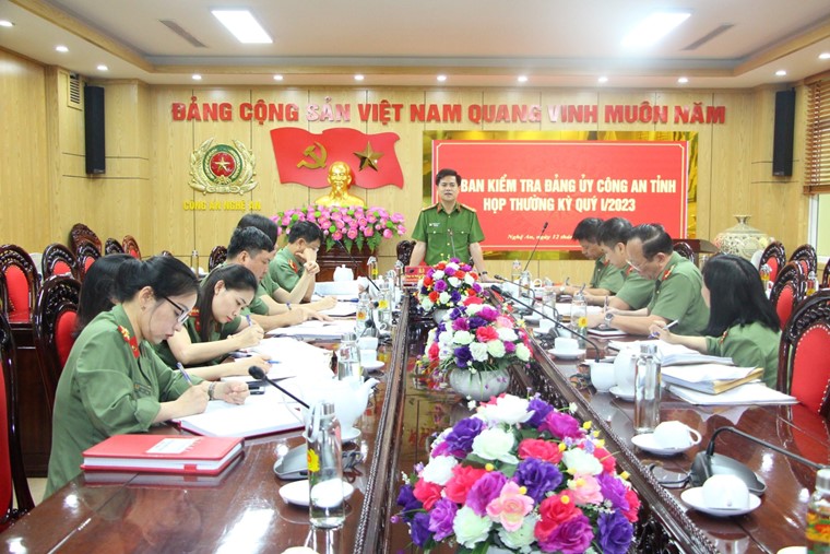 UBKT Đảng ủy Công an tỉnh họp triển khai nhiệm vụ kiểm tra, giám sát