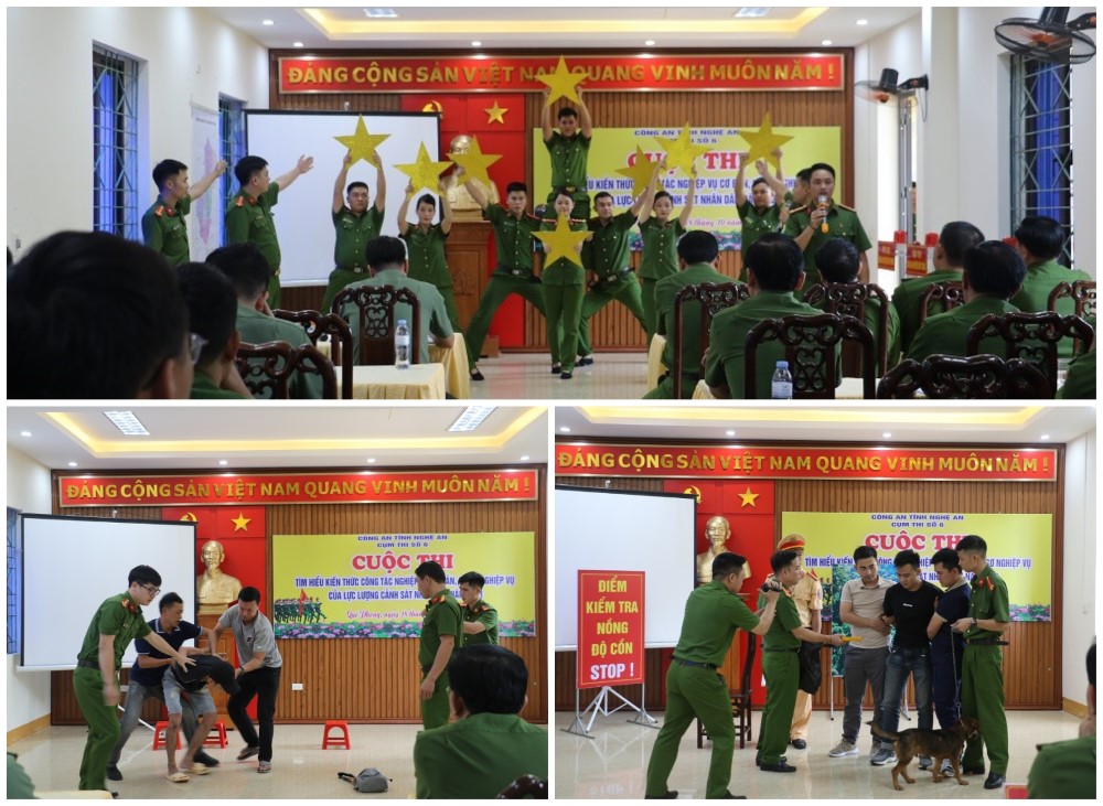 Các phần thi được sân khấu hoá tạo không khí háo hức, sôi nổi