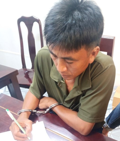 Đối tượng Vũ Văn Hùng tại cơ quan điều tra