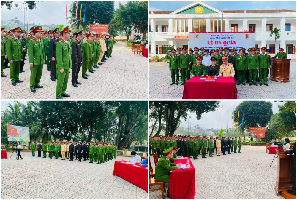 Tại Công an huyện Tân Kỳ