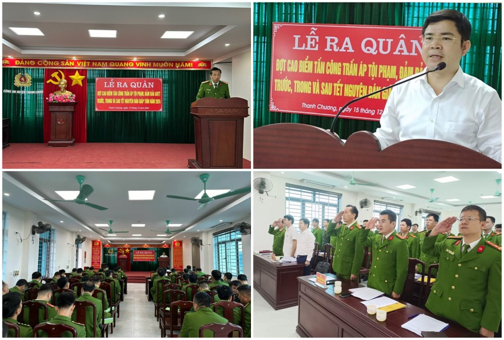 Tại Công an huyện Thanh Chương