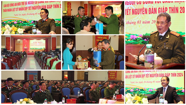 Công an Nghệ An: Gặp mặt người có công với cách mạng, thân nhân liệt sỹ, cán bộ Công an hưu trí