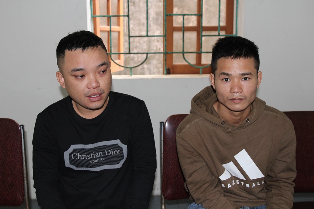 02 đối tượng Ngô Xuân Trường (trái) và Nguyễn Văn An