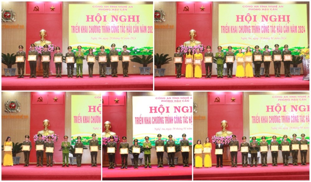Trao tặng các danh hiệu thi đua cho các tập thể, cá nhân