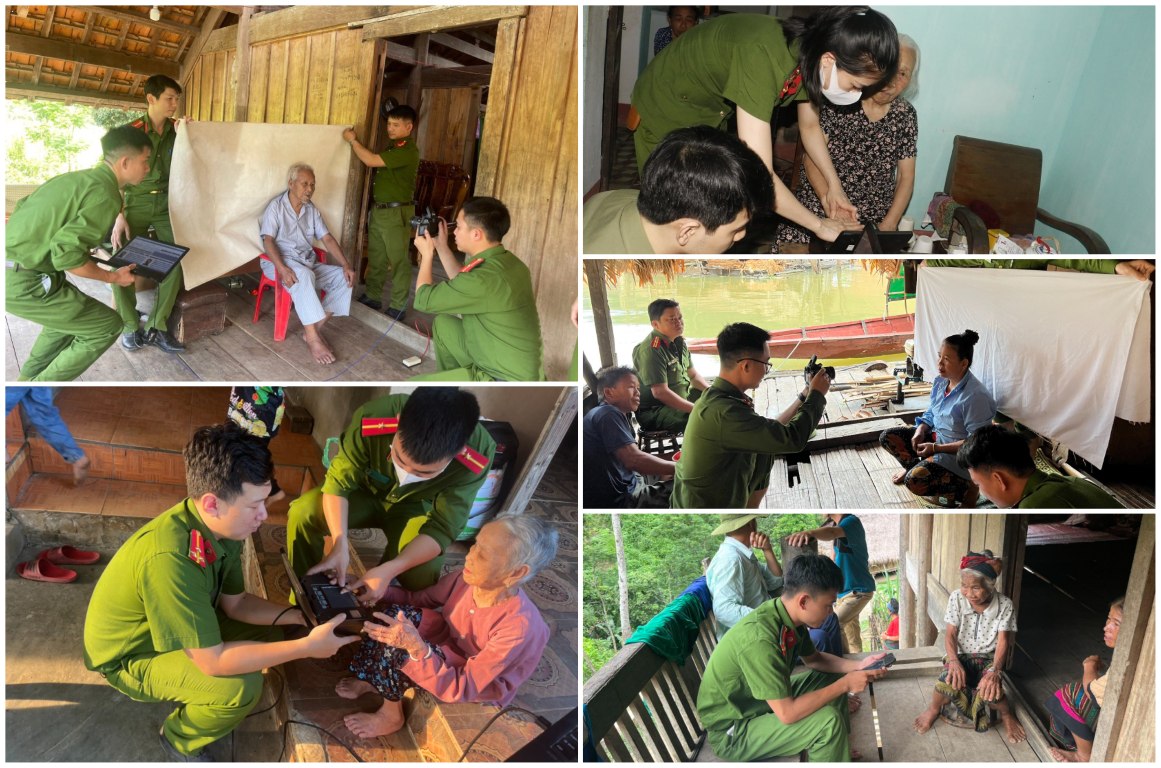 Không kể ngày, đêm, vượt núi, băng rừng lực lượng Công an Nghệ An đến tận nhà dân làm thủ tục cấp CCCD gắn chíp