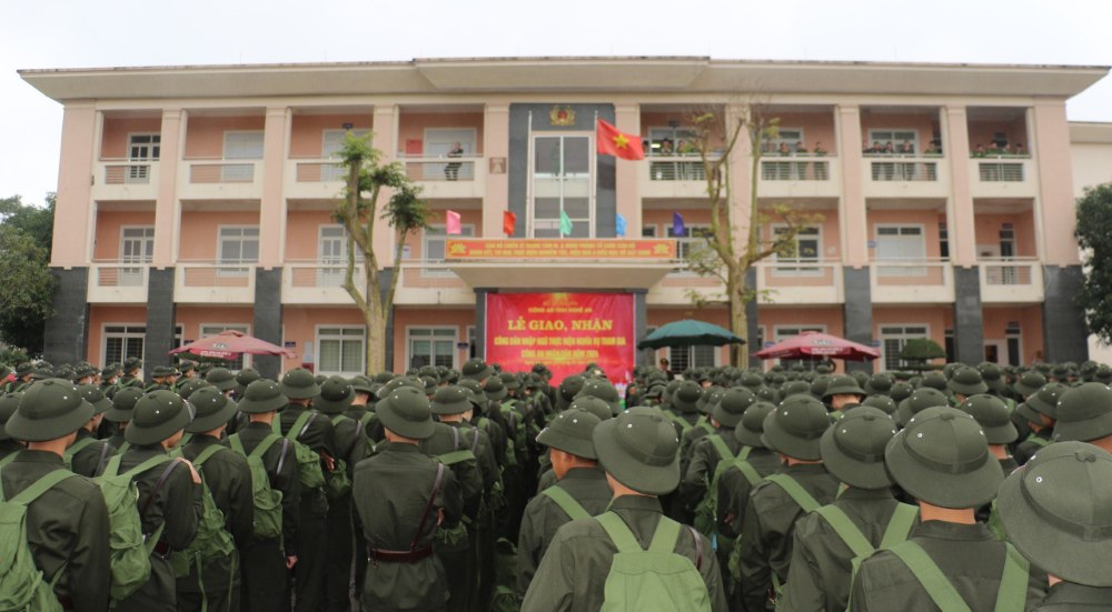 Lễ giao nhận quân được tổ chức trang trọng