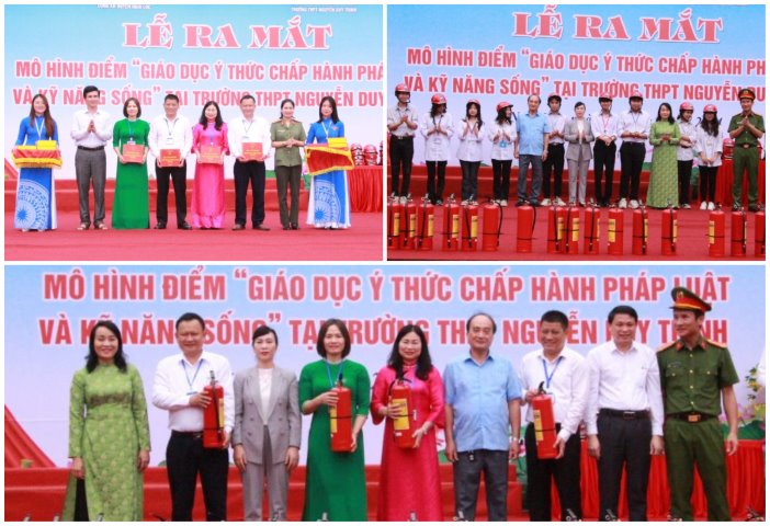 Trao tặng quà cho giáo viên và học sinh