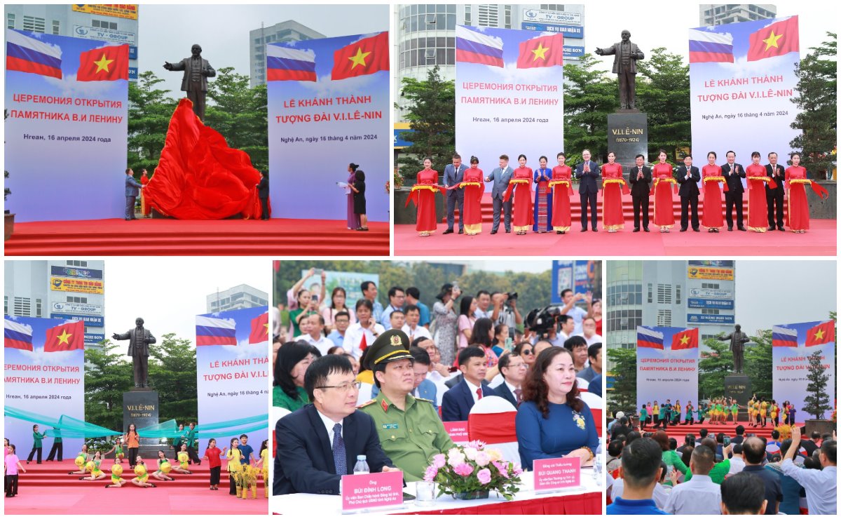 Nghệ An: Khánh thành tượng đài V.I.Lê-nin