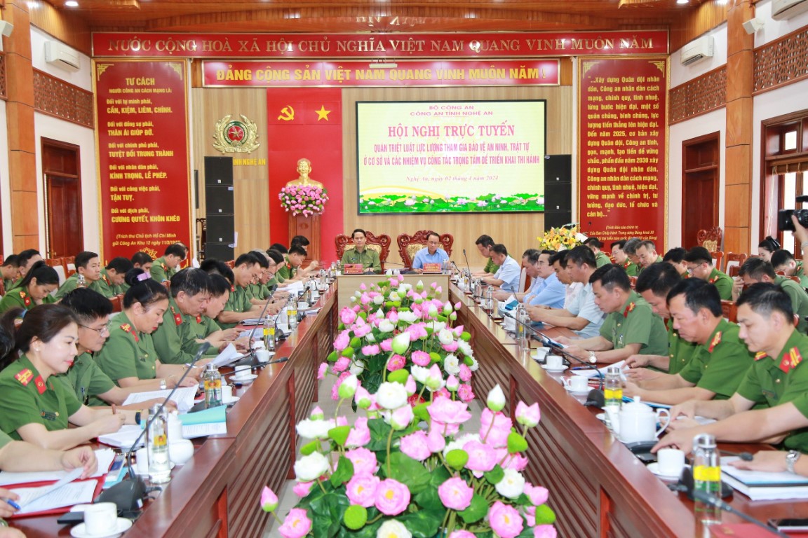 Toàn cảnh Hội nghị tại điểm cầu Nghệ An