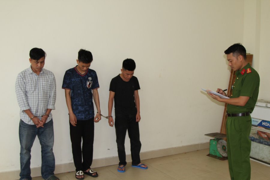 Các đối tượng trong chuyên án bị bắt giữ