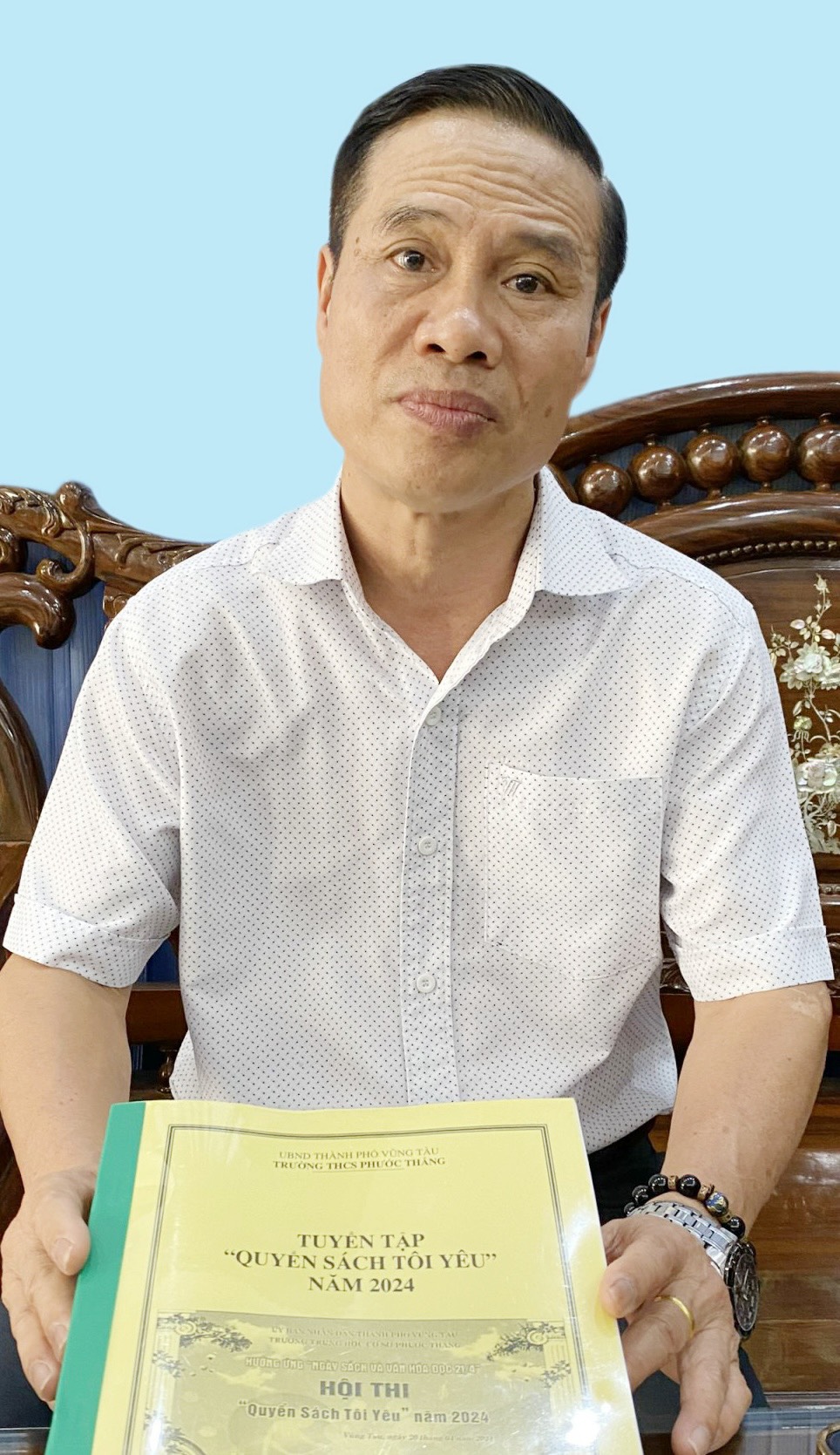 Nhà giáo Lương Hữu Phương, Phó Hiệu trưởng, Trường THCS Phước Thắng, TP.Vũng Tàu.