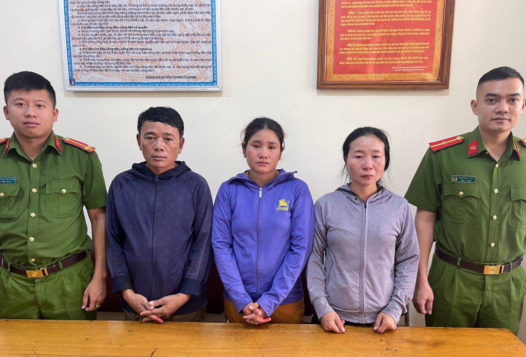 03 đối tượng bị bắt giữ