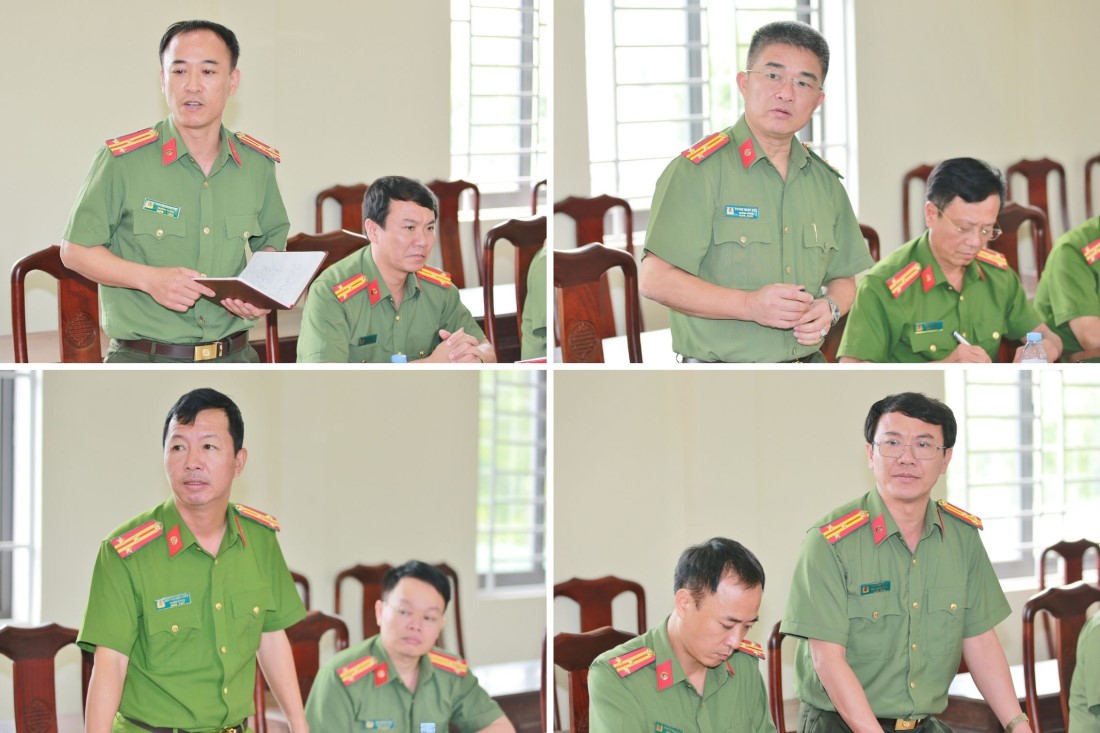Đại diện các phòng chức năng phát biểu