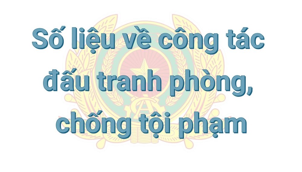 Số liệu về công tác đấu tranh phòng, chống tội phạm tháng 01/2025