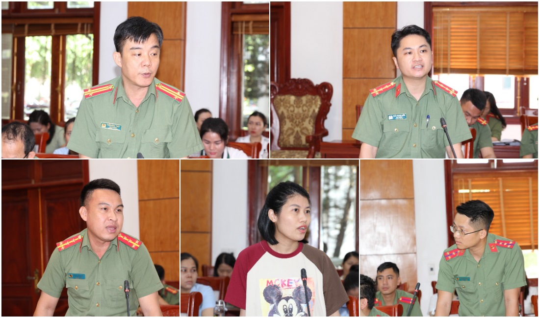 Cán bộ, chiến sỹ đối thoại với tinh thần cởi mở, thẳng thắn