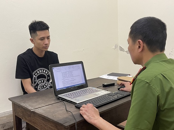 Đối tượng Nguyễn Tuấn Anh tại Cơ quan Công an