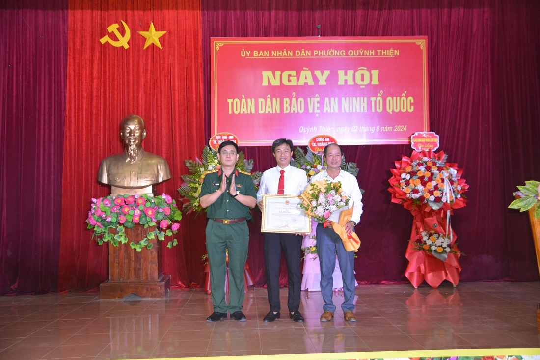 Phường Quỳnh Thiện nhận Bằng khen của Chủ tịch UBND tỉnh