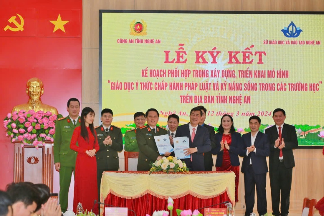 Mô hình “Giáo dục ý thức chấp hành pháp luật và kỹ năng sống trong các trường học trên địa bàn tỉnh Nghệ An” đã triển khai xây dựng, nhân rộng tại 1.426/1.517 điểm trường