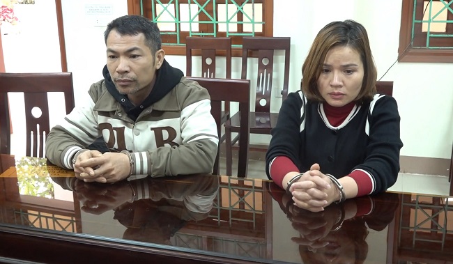 2 đối tượng Lang Thị Năm và Nguyễn Văn Vinh 