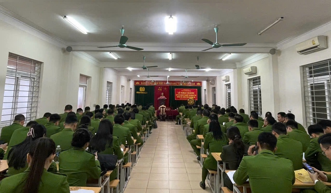 Toàn cảnh lễ khai giảng lớp tập huấn