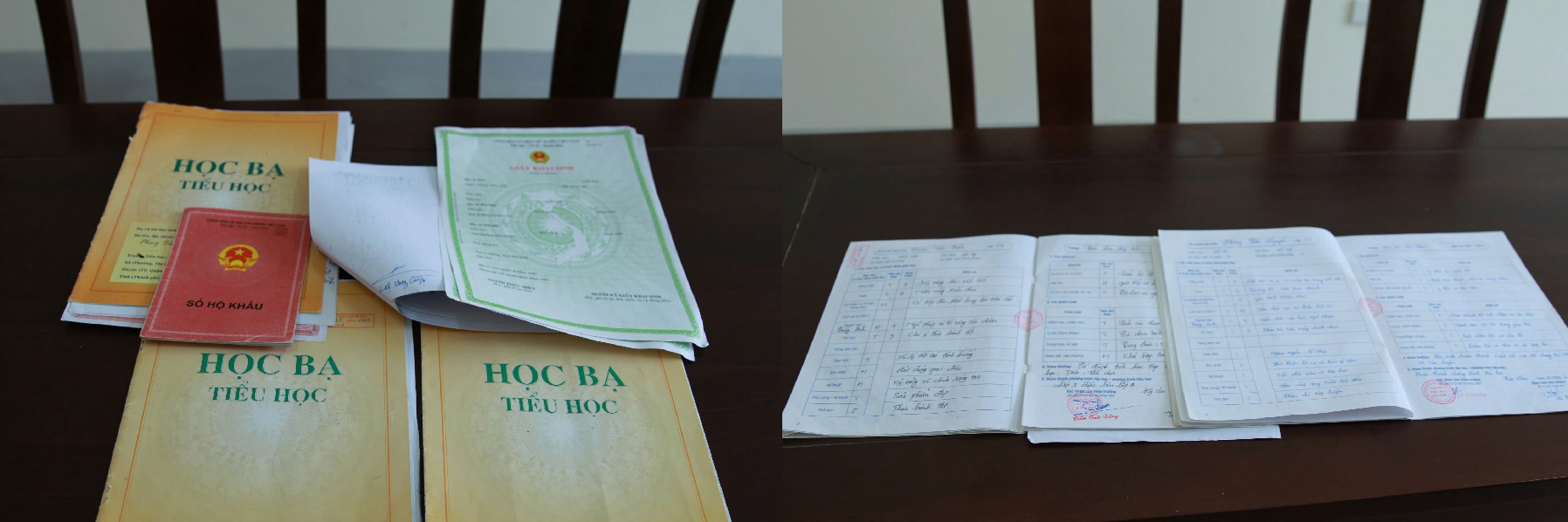 Tài liệu thu giữ