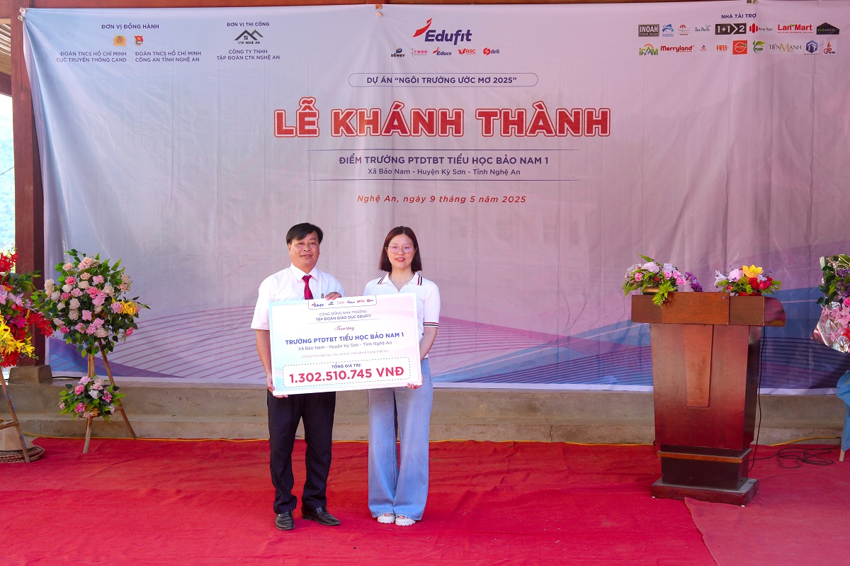 Công trình có tổng kinh phí đầu tư hơn 1 tỷ 300 triệu đồng