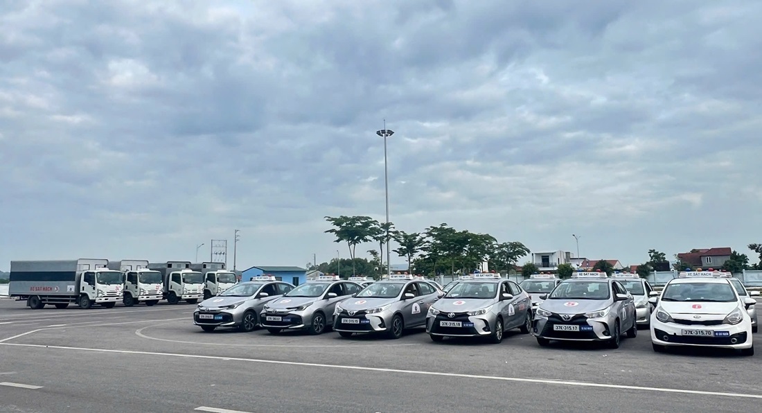 Phương tiện được chuẩn bị đầy đủ cho kỳ sát hạch