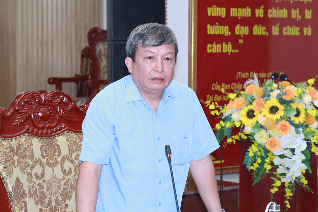 Ông Lê Hồng Chương, Phó Giám đốc Bệnh viện phụ sản Trung ương phát biểu tại buổi lễ