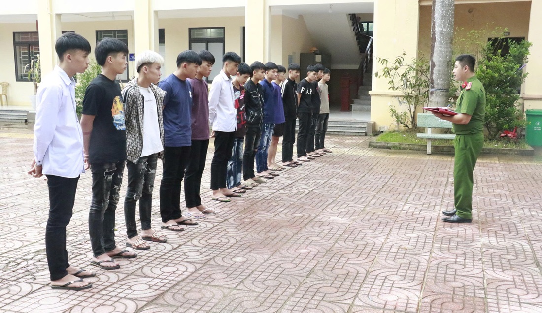 Các đối tượng bị bắt giữ