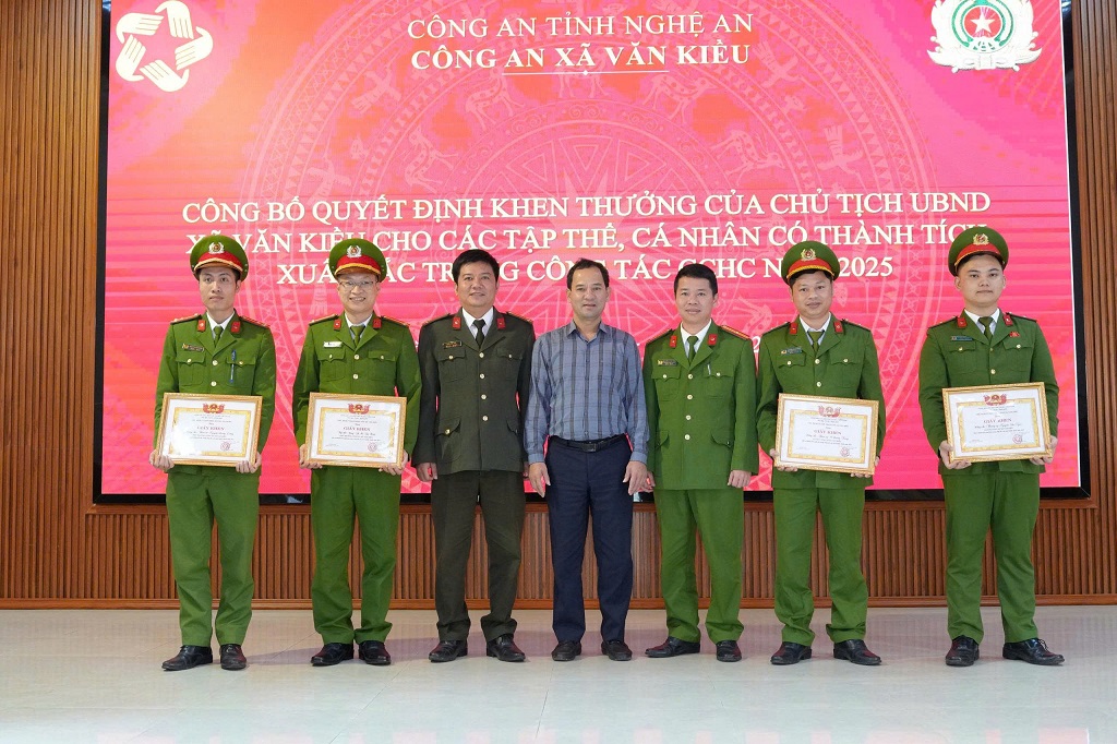 Khen thưởng các tập thể, cá nhân có thành tích xuất sắc trong công tác CCHC