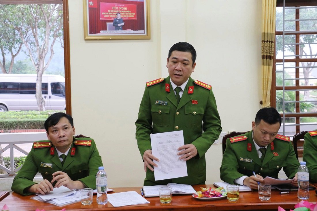 Đại diện Cơ sở cai nghiện ma túy số 1 phát biểu