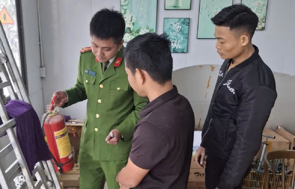Công an xã thường xuyên kiểm tra, hướng dẫn PCCC
