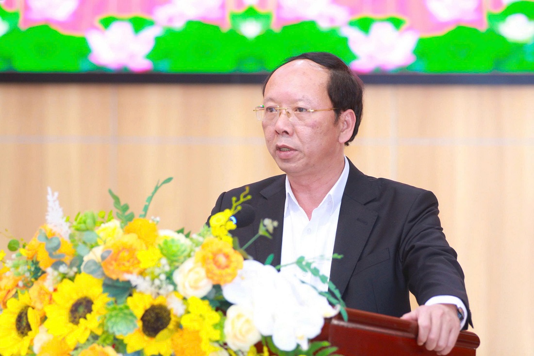 Đồng chí Bùi Thanh An - Ủy viên Ban Thường vụ Tỉnh ủy, Phó Chủ tịch Thường trực UBND tỉnh phát biểu chỉ đạo tại Hội nghị