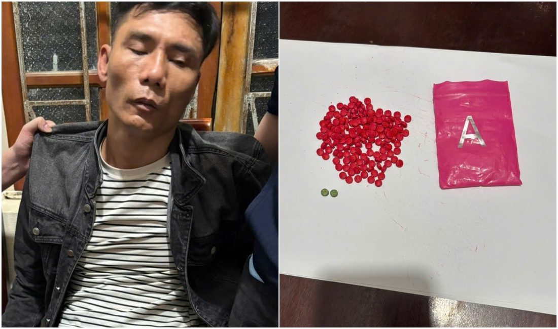 Đối tượng Nguyễn Văn Hào và tang vật thu giữ