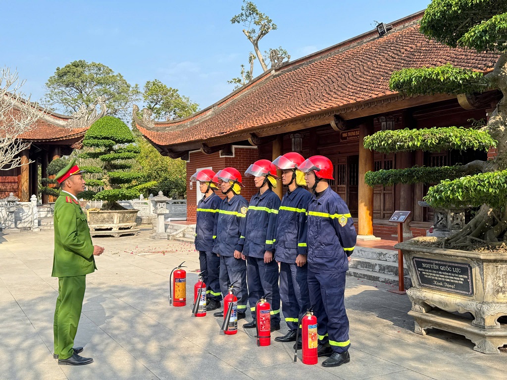 Triển khai phương án phòng cháy chữa cháy tại Khu di tích