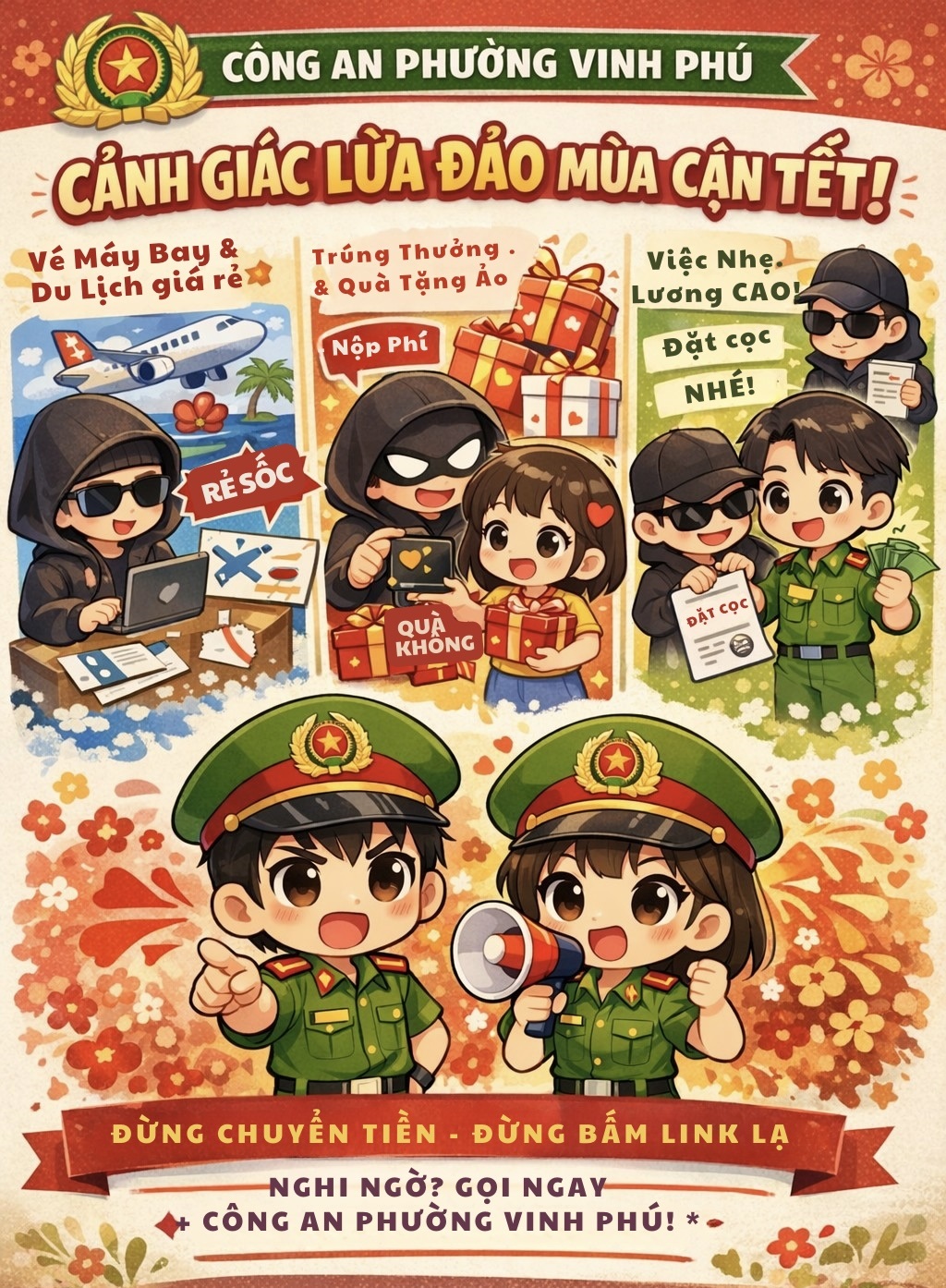 Công an phường Vinh Phú chủ động ứng dụng công nghệ số trong tuyên truyền, phổ biến pháp luật