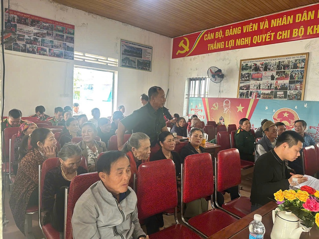 “Diễn đàn Công an lắng nghe ý kiến Nhân dân” tại khối Nghi Hòa 3