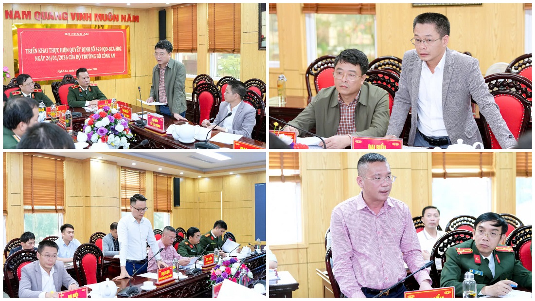 Đại diện một số sở, ngành tỉnh phát biểu