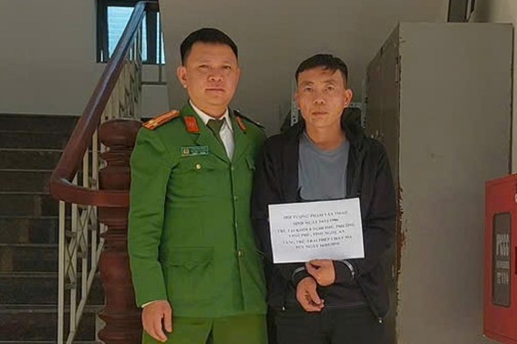 Đối tượng Phạm Văn Thảo tại Cơ quan Công an