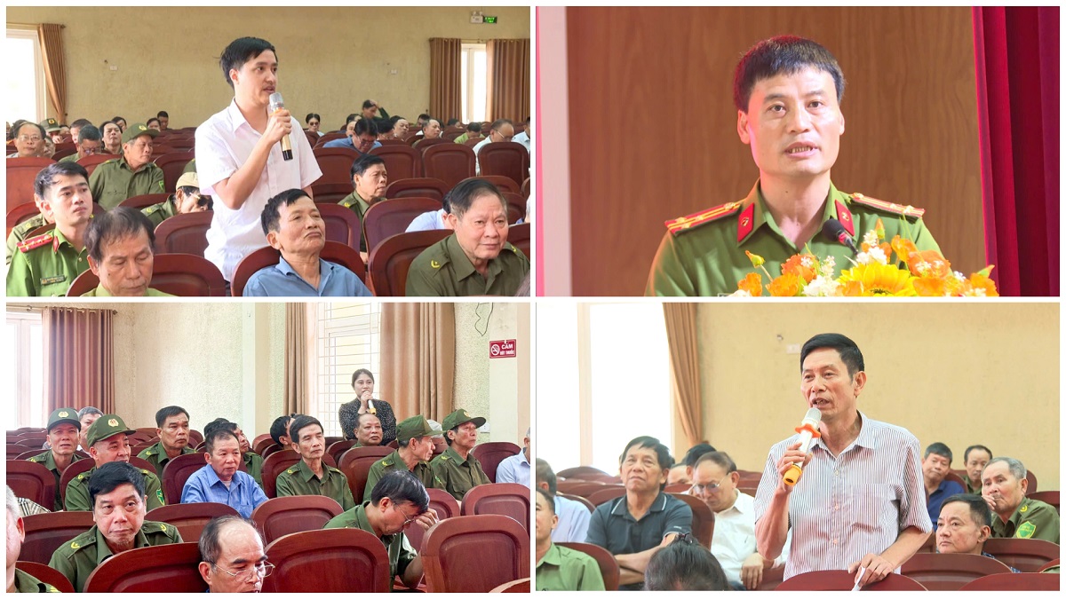 Ý kiến tại Hội nghị đều được Công an phường ghi nhận, trả lời, giải đáp thỏa đáng
