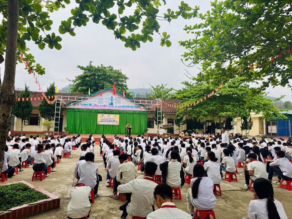 Toàn cảnh buổi tuyên truyền 