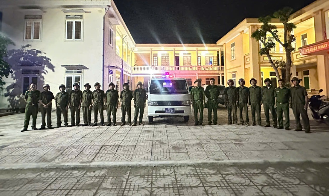 Công an xã Hải Lộc tăng cường tuần tra, bảo đảm ANTT dịp lễ 