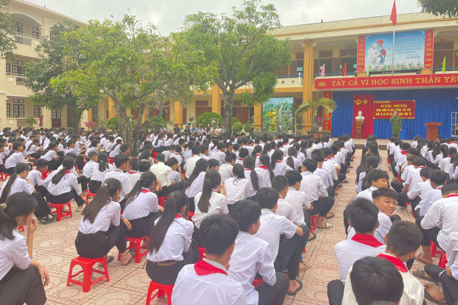 Toàn cảnh buổi tuyên truyền