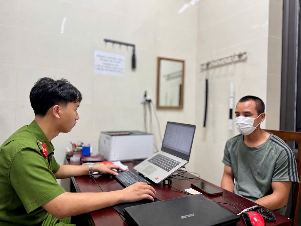 Đối tượng Nguyễn Văn Ngọc tại Cơ quan Công an